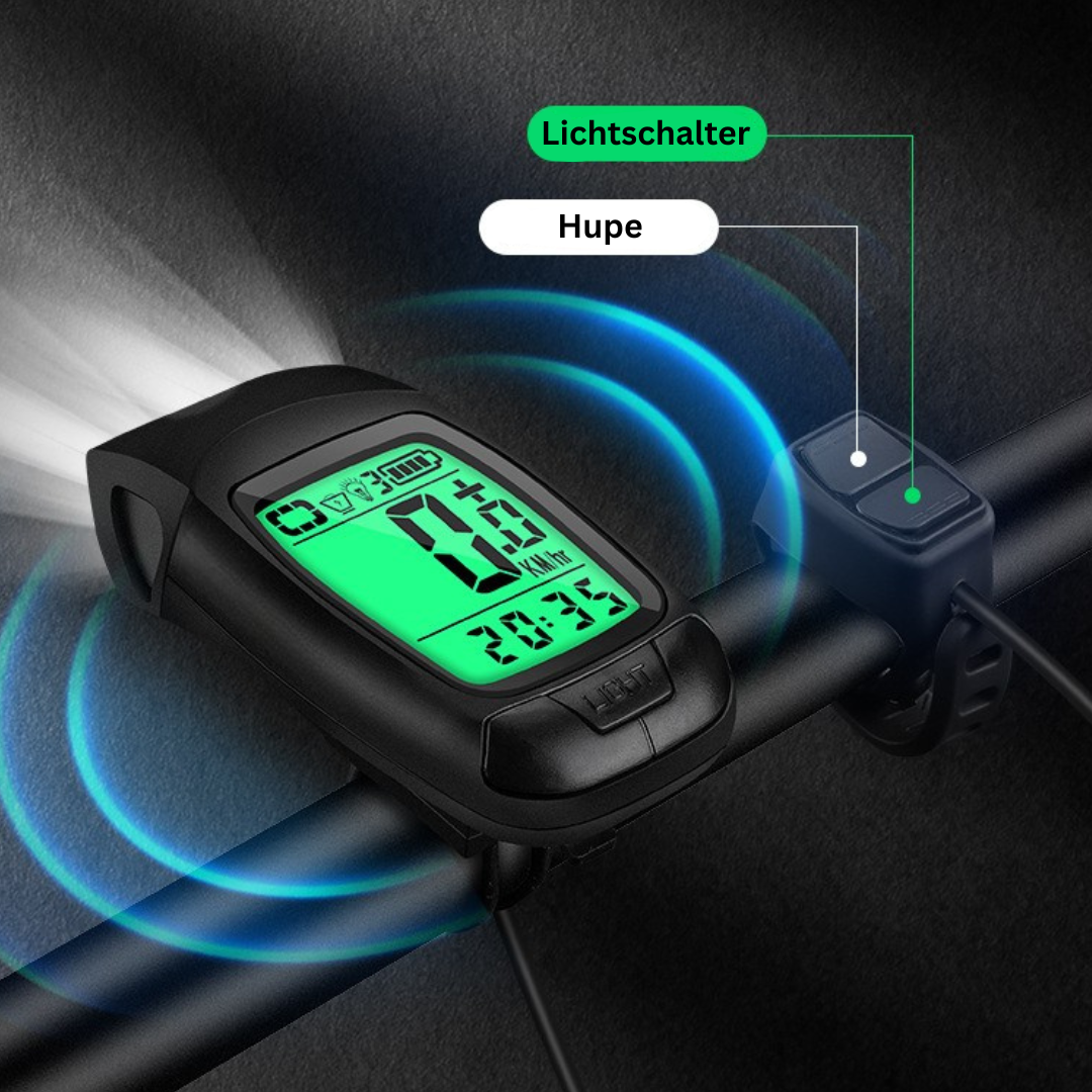 RIDEX Fahrradtacho mit Licht